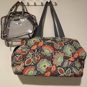 Vera Bradley Weekender Bag & Toiletry Bag